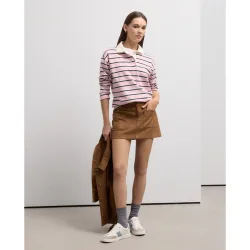 Camiseta polo manga larga rayas