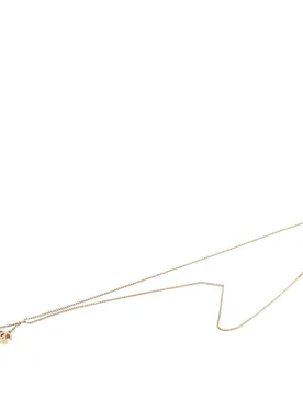 CC Gold Plated Laquered Heart Pendant Necklace - Chanel - FashionsVida