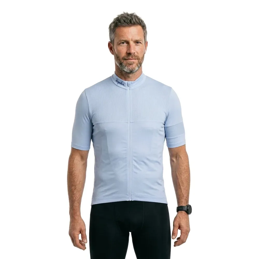 Maglia A Maniche Corte Brevet Element Arctic / White - Rapha - FashionsVida