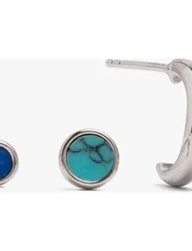 Pack de pendientes de distintas formas en liso - Parfois - FashionsVida