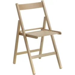 Silla plegable de madera de haya Flat