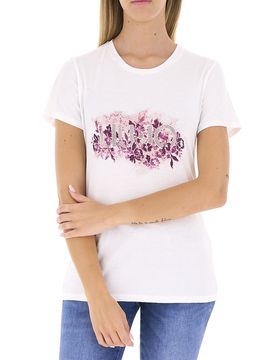 T-shirt girocollo LIU JEANS PANNA M