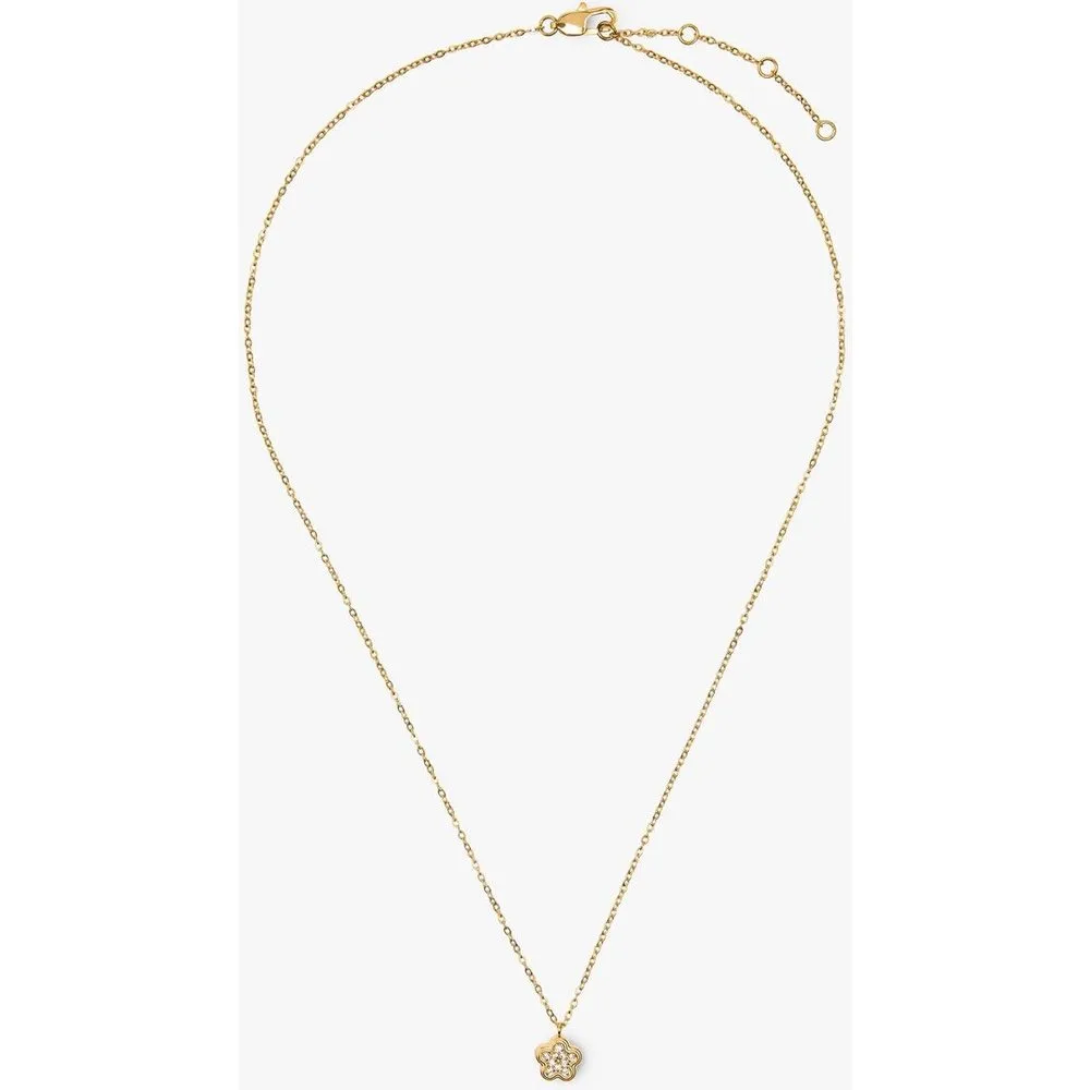 Collar de acero inoxidable con circonita de flor - Parfois - FashionsVida