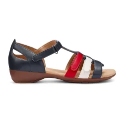 Wide Fit 'Solei' Gladiator Sandals - Multicolor - Size: 5