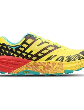 Speedgoat Men's Sneakers - Yellow - Size 9.5 - Mesh/Synthetic - Yellow - Size: 9.5 - HOKA - FashionsVida