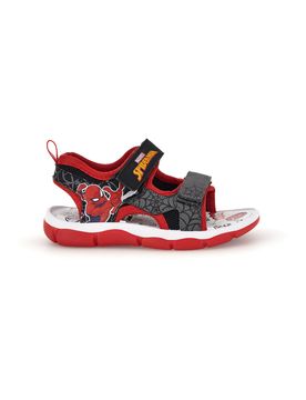 Sandali nero rosso con strappi e luci R1310651S 27