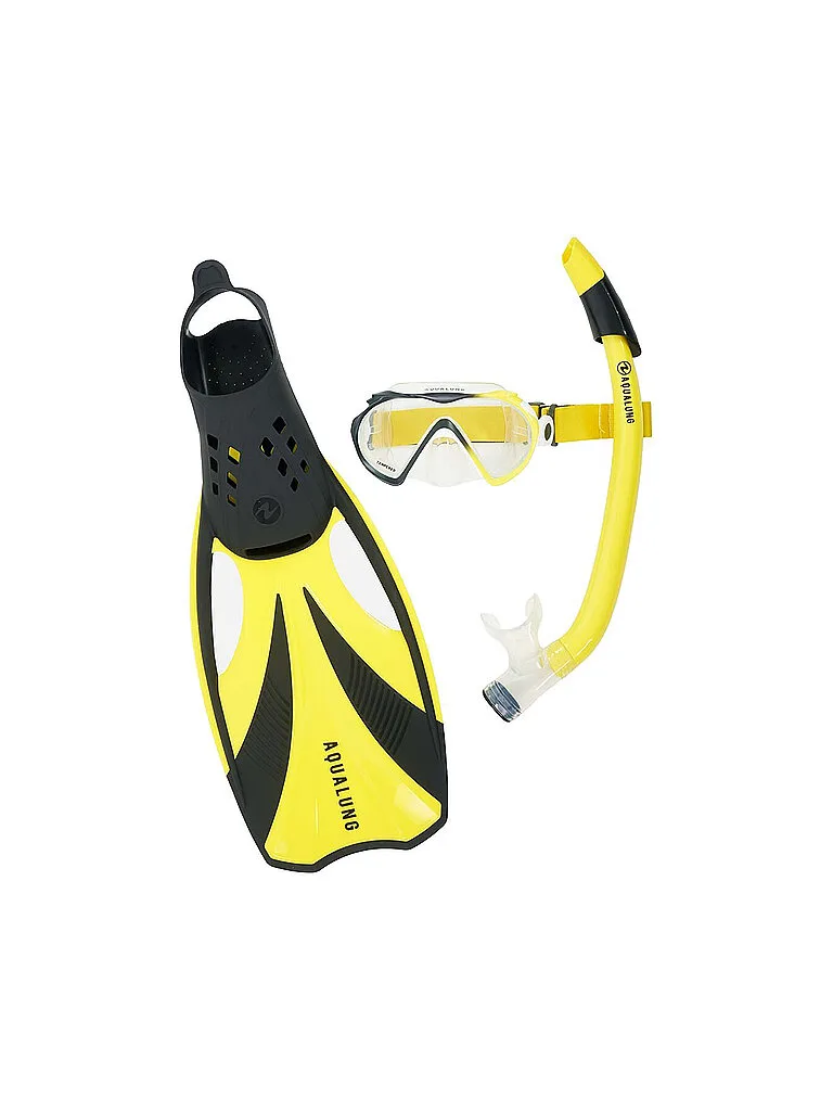 Set da immersione Compass, 3 pz. giallo M - Aqualung - FashionsVida