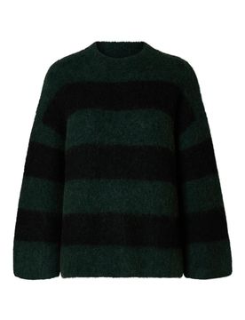 SFGABEA S KNIT O-NECK CAMP femae