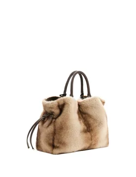 Sac à main effet fourrure Mavis - Guess - FashionsVida
