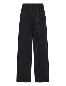Pantaloni svasati in cotone