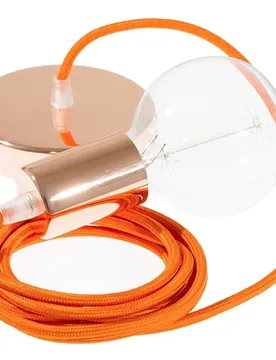 Cables Suspension Luminaire Rm15 2 M Orange / Copper One Size - Creative - FashionsVida