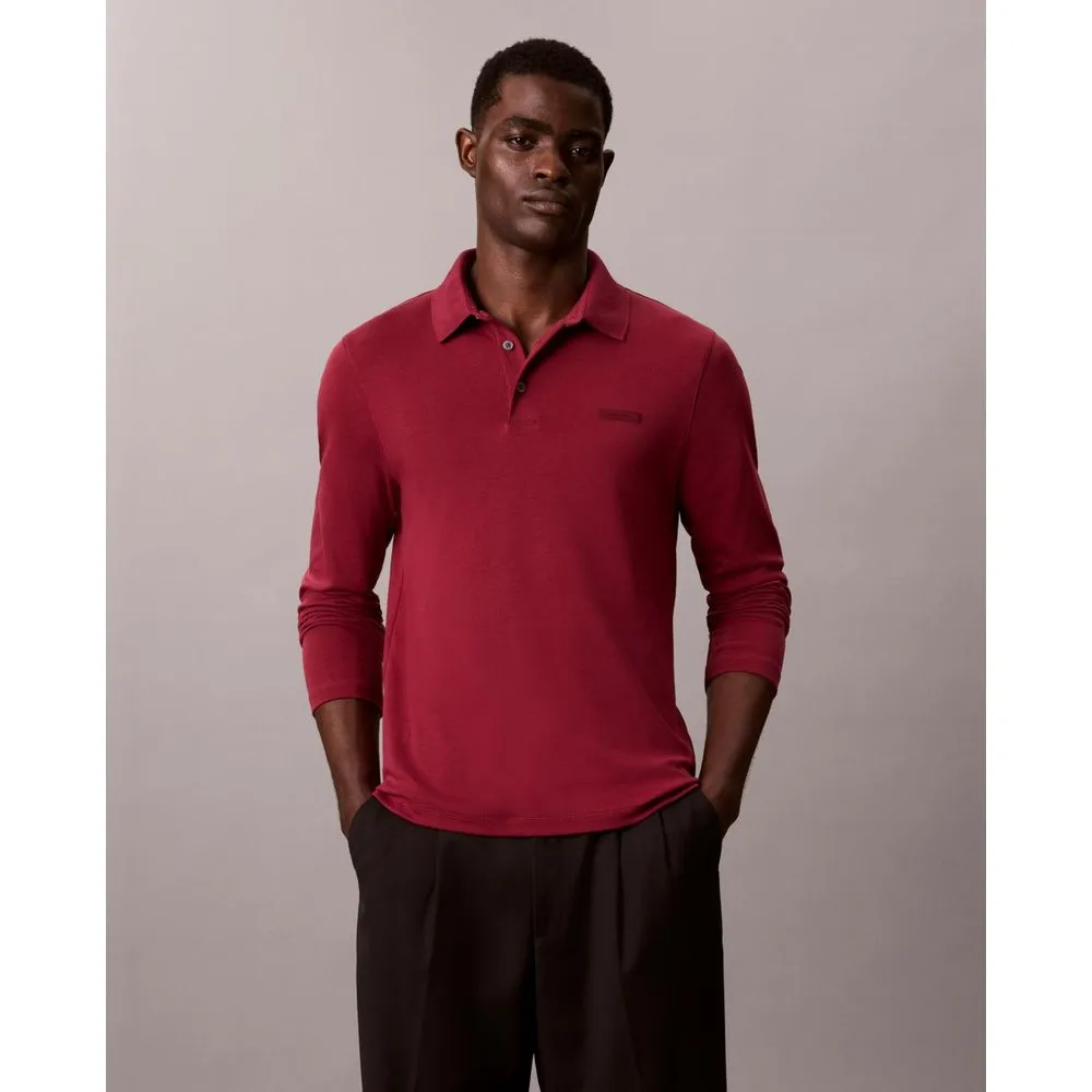Polo Hombre supima manga larga - Calvin Klein - FashionsVida