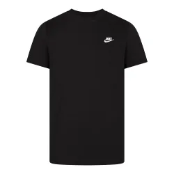 Sportswear Mens Club T Shirt Black Cotton - Size Medium