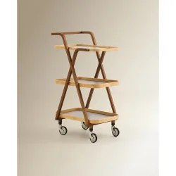 Carrito auxiliar de madera