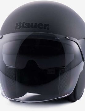 Casco Moto Jet in Fibra POD Monocolore Antracite Opac taglia XS