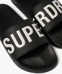 Superdry Herren Pool Sliders Black - Größe: 10-11