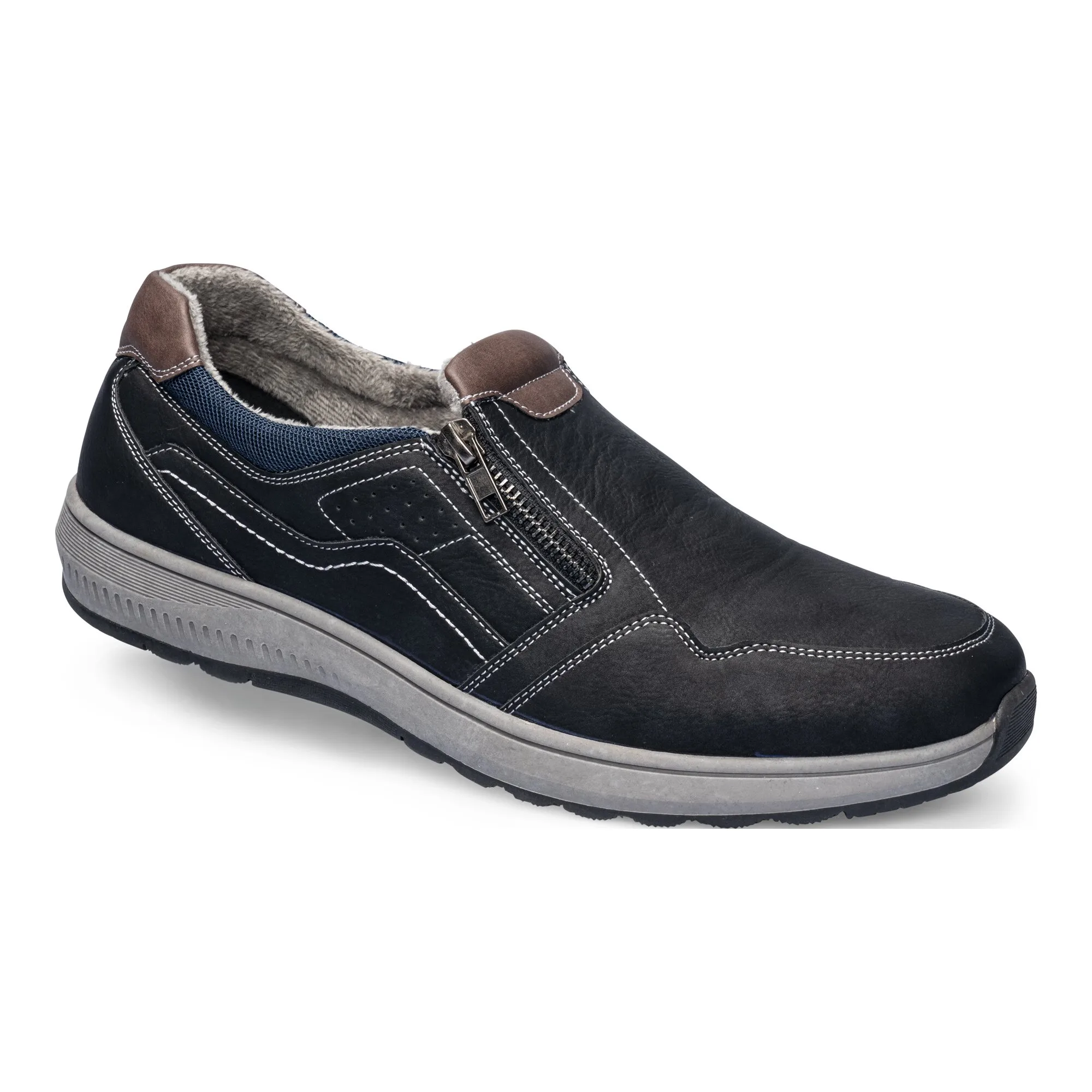Wärme-Komfort-Slipper „Werner“ 45 schwarz - wonderwalk - FashionsVida