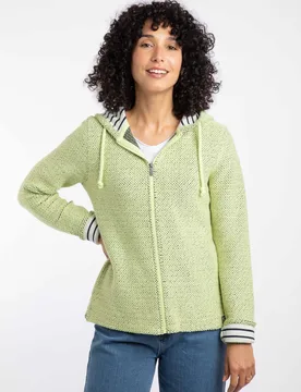 Chicoa Womens Full Zip Macaroni Hoodie - - Size: 18 - Weird Fish - FashionsVida