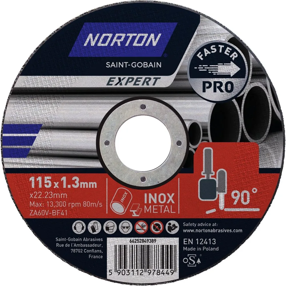 Discos Pro de Corte Rápido para Acero E Inox - NORTON EXPERT PRO - FashionsVida