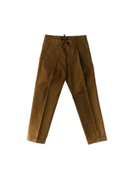 Pantalone pinces cotone MARRONE 16Y