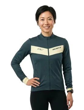 Maglia A Maniche Lunghe Rc Warm Aruba Green / Pale Yellow