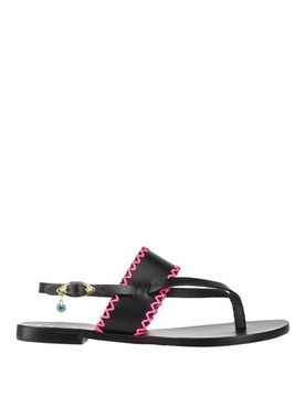 Sandalias de dedo Mujer Negro 36 Mujer
