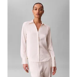 Camisa de mujer de satén ajustada