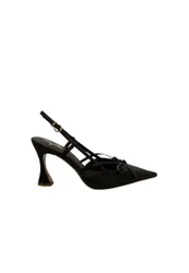 Slingback in velluto Donna con fiocco