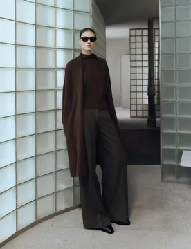 Pantalón de mujer ancho falso liso - Woman Limited El Corte Inglés - FashionsVida