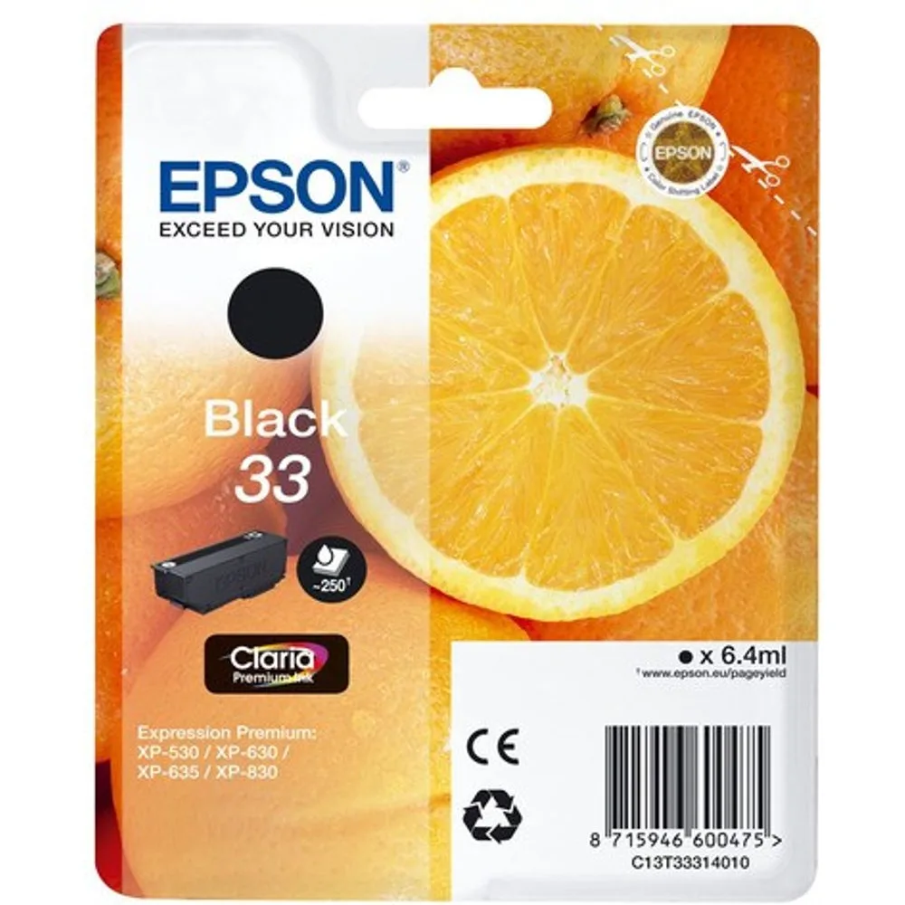 Cartucho original Claria 33 Negro - Epson - FashionsVida