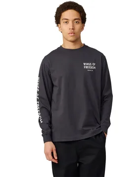 Sweat-shirt Wings Carbon Black M - Makia - FashionsVida