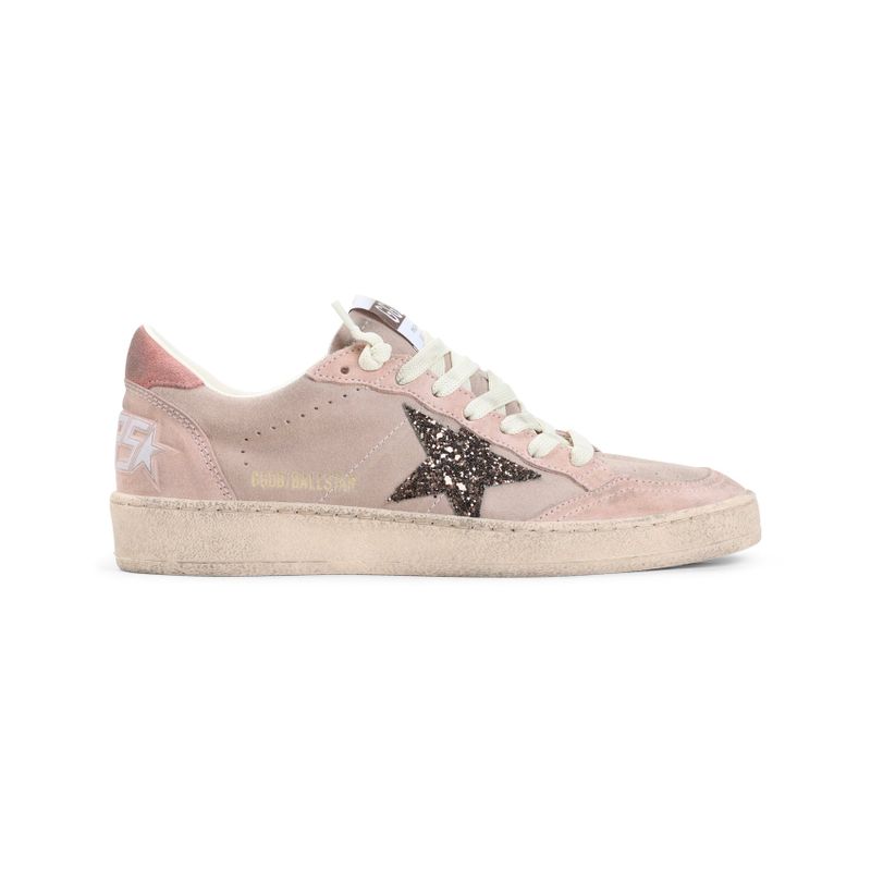 Ball Star Glitter-Patch Sneakers for Women