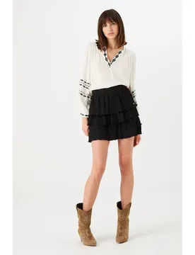 Blusa A Maniche Lunghe N0233 Off White M