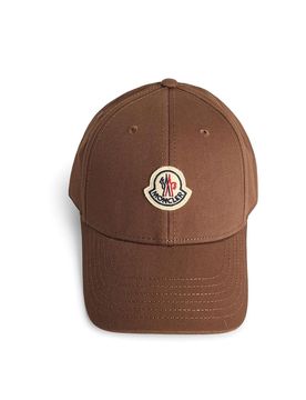 Moncler Berretto in cotone marrone
