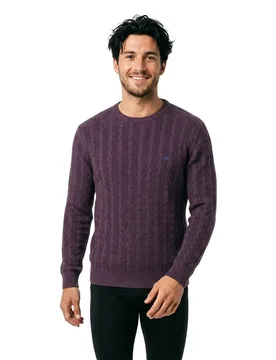 Maglione 151222 Aubergine 2XL - Fynch Hatton - FashionsVida