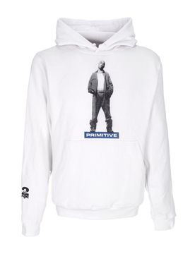 Felpa Cappuccio Uomo Posted Hoodie X 2pac White