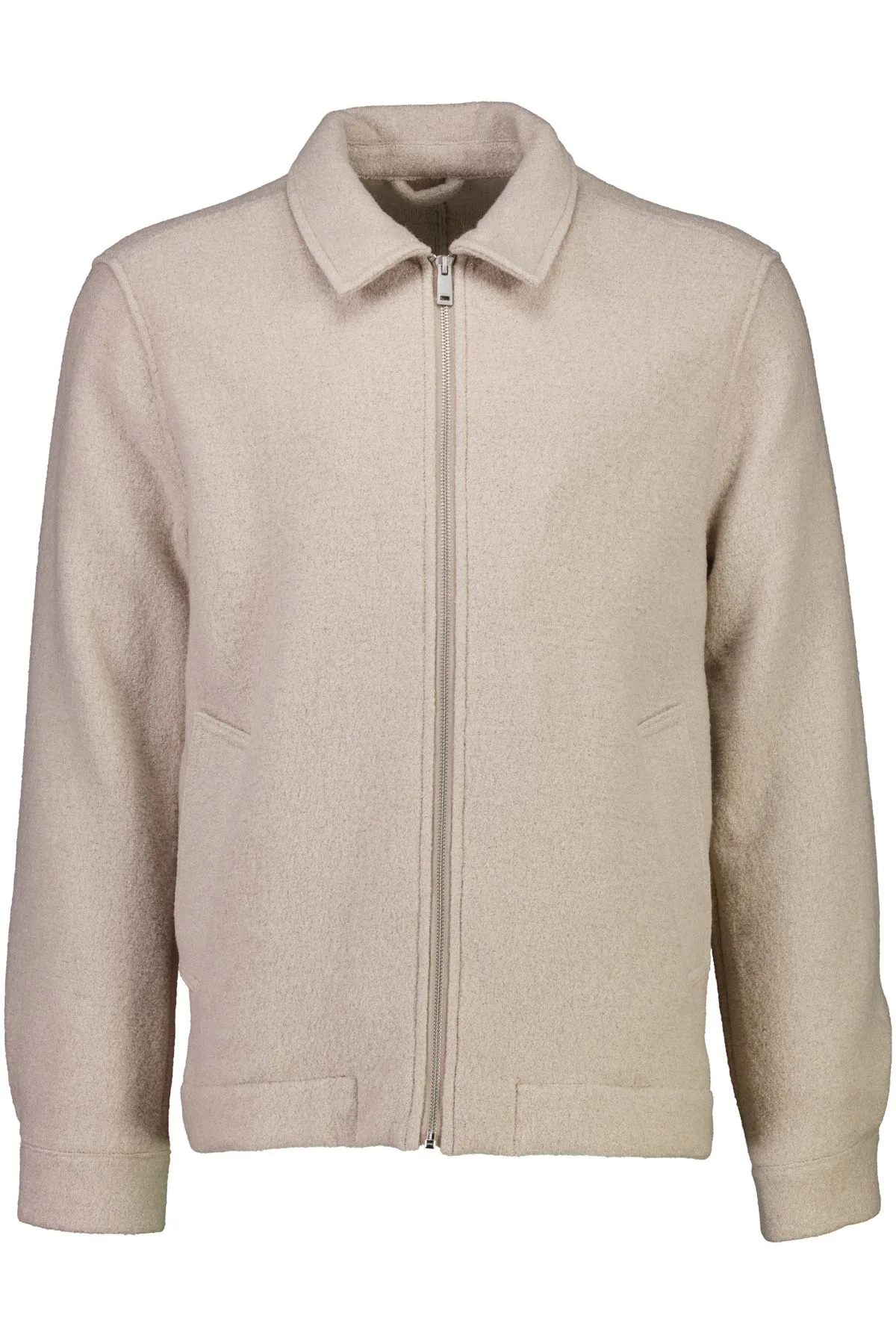 Wool blend zip overshirt male - M - FashionsVida