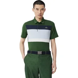 LACOSTE Polo Color Block, gruen xxl