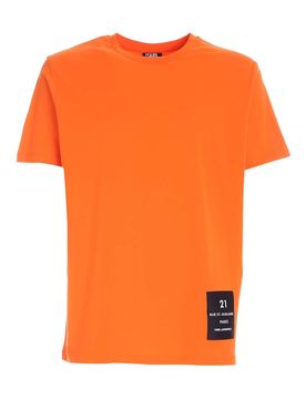 T-shirt con etichetta logo