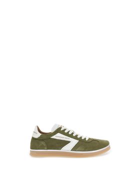 Sneakers in pelle VERDE OLIVA 42