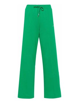 Pantaloni dritti con logo ricamato