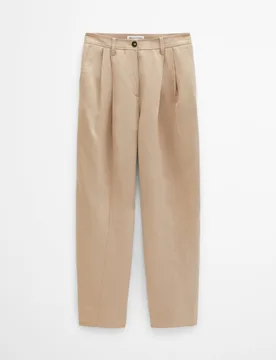 Pantalones plisados relajados fabricado con tencel™ lyocell - MARC O'POLO - FashionsVida