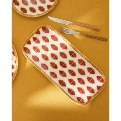 Fuente de melamina para exterior Ikat