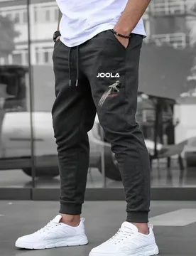 Men's JOOLA Print Joggers Elastic Waist Drawstring Casual Sports Pants Streetwear，Navy Blue Men's Jogging Pants JOOLA Logo Print - Aliexpress - FashionsVida