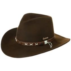Smokey Ranger Felt Hat by - brown - Female - Size: L (58-59 cm)