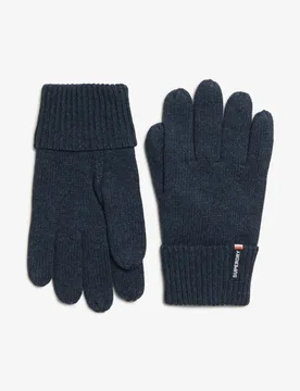 Superdry Herren Essential Strickhandschuhe mit Logo Marineblau - Größe: 1Größe - 24.99 - FashionsVida
