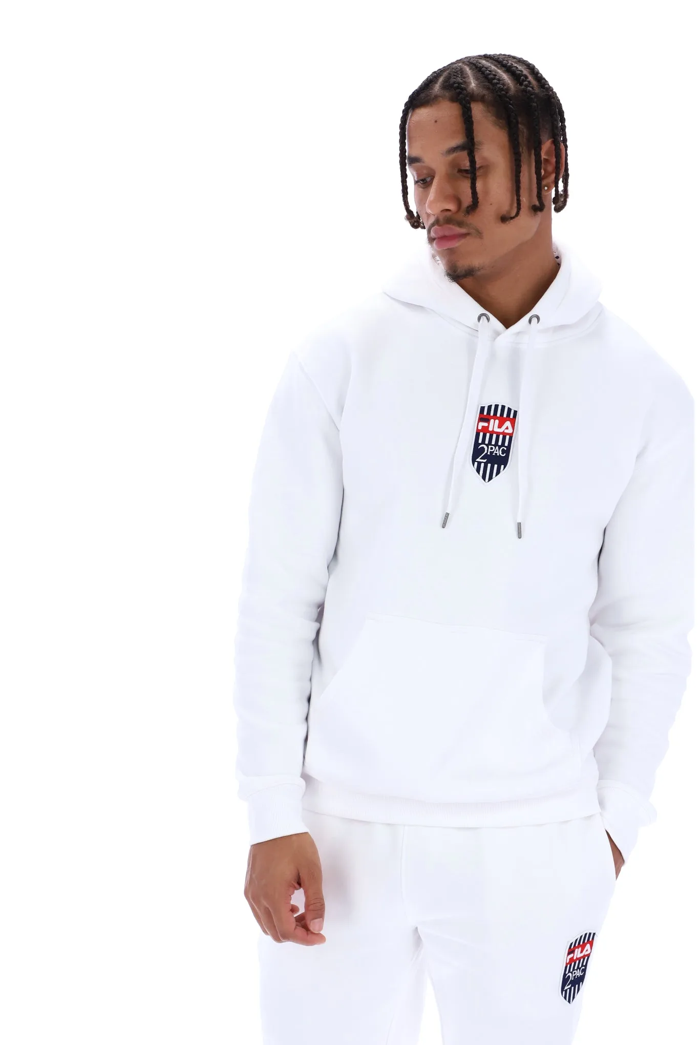 Tupac Patch Hoodie - XS - FILA - FashionsVida