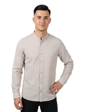 Camicia A Maniche Lunghe Esummer Linen Blend Band String XS - Jack & jones - FashionsVida