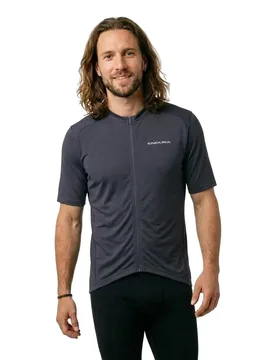 Maglia Da Enduro A Maniche Corte Loop Zipped Carbon Grey - Endura - FashionsVida
