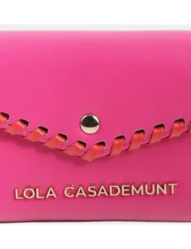 Monedero de mujer con acabado en contraste con broche a presión - Lola Casademunt - FashionsVida